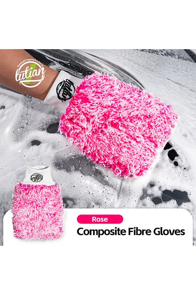 Choice Composite Fibre Gloves (Rose)-Composite Fiber Car Wash Gloves