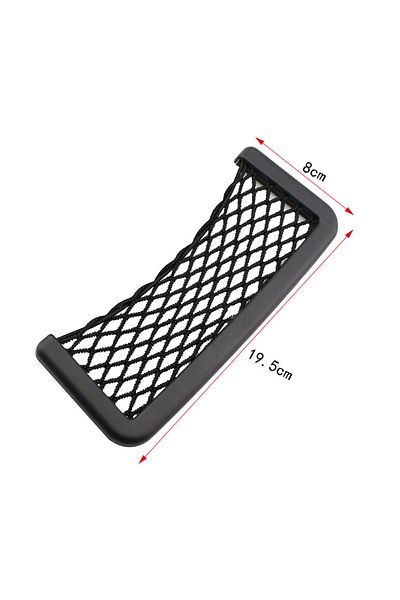 Choice 19.5x8cm Car Organizer Storage Bag Auto Paste Net Pocket Phone Holder Accessories 19.5*8CM 8*14.5CM
