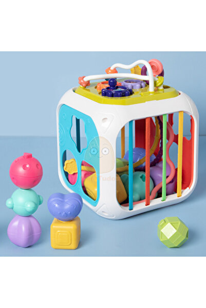 Choice لعبة مكعبات مونتيسوري للأطفال، مكعبات على شكل مكعبات، لعبة فرز وتركيب ...