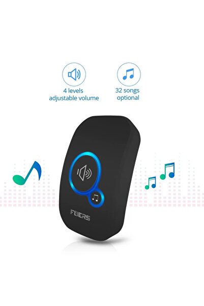 Choice US Plug Fuers Wireless Doorbell 1000ft Range Loud Enough With 4 Volume Levels Door Welcome Chimes LE