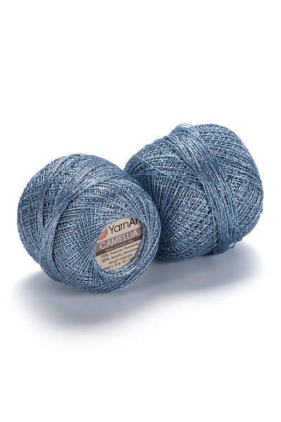 Yarnart Camellia - Glitter Lace Σχοινί Μπλε-417