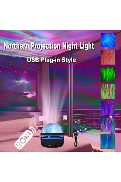 Choice Northern Night Light Northern Lights Night Light LED Porjection Lamp USB Plug-in Use Remote Control