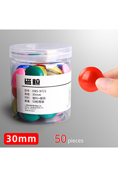 Choice أزرار مغناطيسية مستديرة للثلاجة مقاس 30 مم 50 قطعة 20 مم 30 مم 40 مم ل...