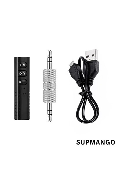 Choice محول جهاز إرسال واستقبال لاسلكي أسود مقاس 3.5 مم متوافق مع تقنية البلو...