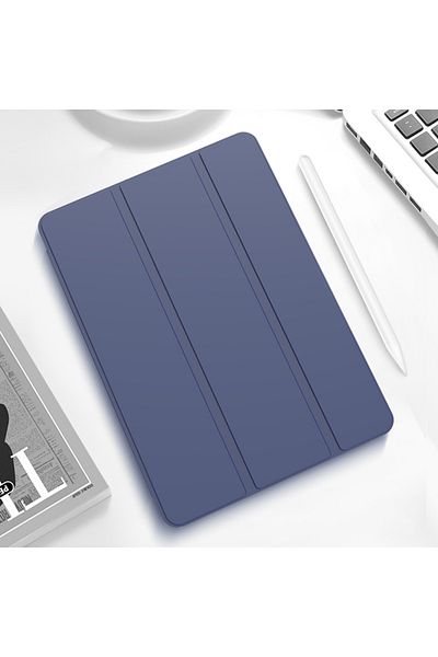 zair جراب A7Lite T220 T225 أزرق داكن مع حامل لجهاز Samsung Galaxy Tab A7 Lite 2021 8.7 T220 T225 جراب ذكي