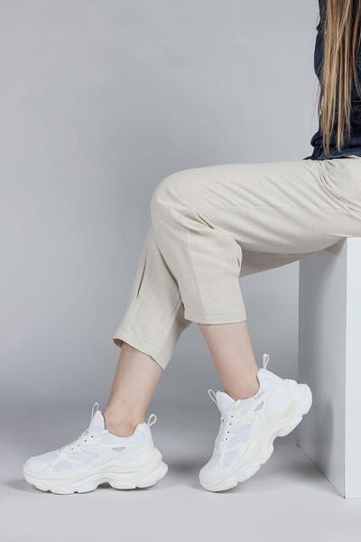 Jump 29891 Beyaz Kadın Sneaker Günlük Spor Ayakkabı