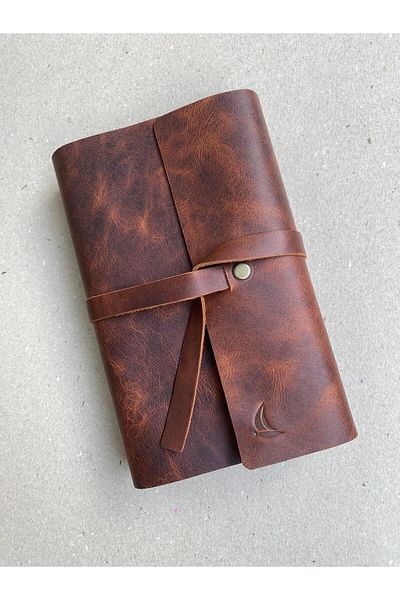 ALESTA LEATHER Handcrafted Leather Case - Book / Notebook / Agenda Gift