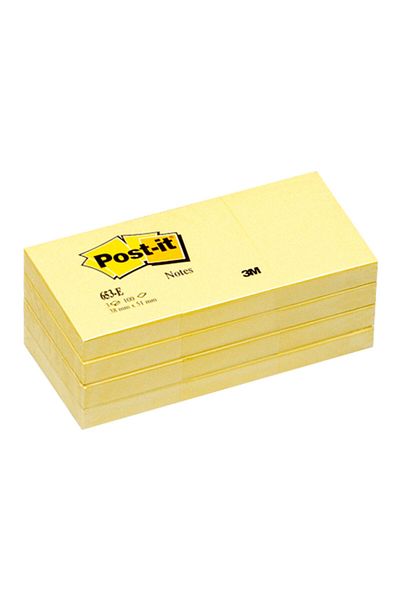 Post-it Post-it® Products Notes 653, 1 3/8 in x 1 7/8 in (34.9 mm x 47.6 mm),
100% PEFC