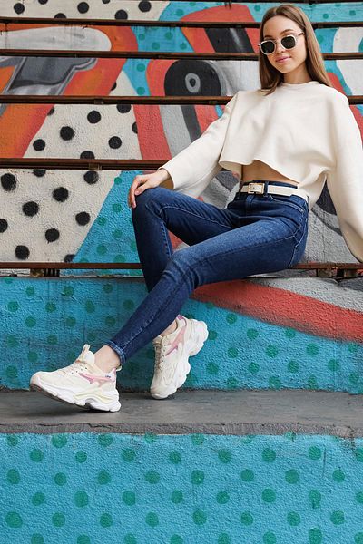 Jump 29891 Beige Women's Sneaker Casual Sneakers
