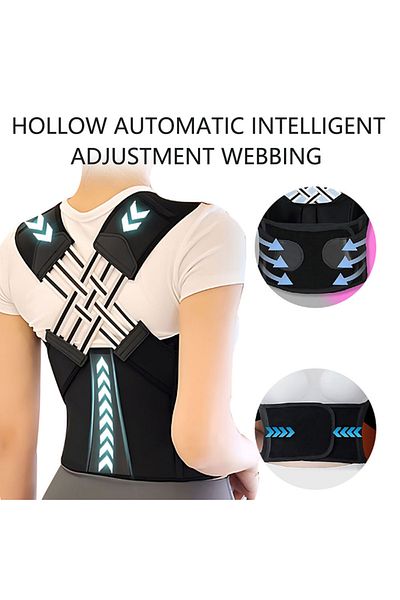 Choice black Anti-hunchback Posture Corrector Adult Form Back Corrector with Spine Sitting Posture Correcto
