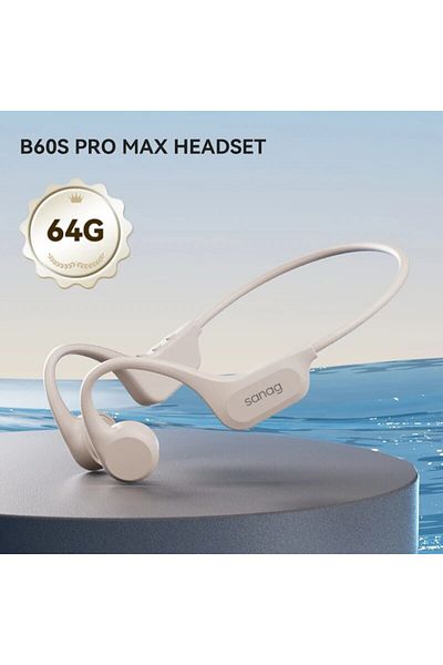 Choice Whtie 64g Sanag B60s Bone Conduction Earphones 64gb Mp3 Wireless Open Headset Ipx8 Swimming Waterpro