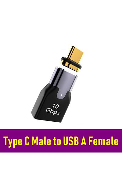 Choice AD140 100W Magnetic USB Type-C OTG Adapter 40Gbps Thunderbolt Fast Charging Converter USB 3.0 Fash D