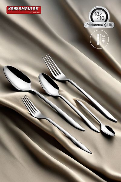 Kahramanlar Demre 36 Piece Fork Spoon Knife Set