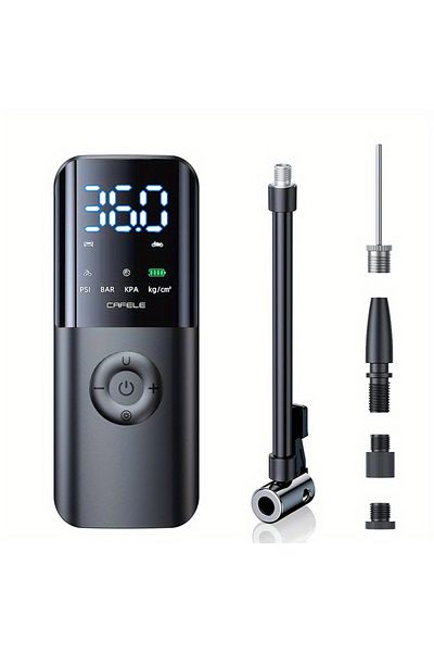 Choice Battery Powered black Air Compressor Portable Car Air Pump Digital Wireless Car Tyre Inflator 12V 15