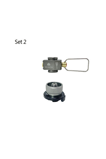 Choice مجموعة 2 خزان غاز التخييم صمام تحويل الشحن المتبادل محول البوتان موفر ...