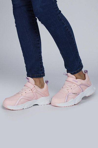 Jump 29603 Adidași pentru fete, roz somon, cu velcro, pantofi casual