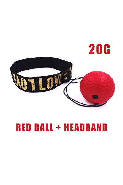 Choice كرة ملاكمة حمراء مع خيط تدريب احترافي للملاكمة، إكسسوارات منزلية، عصابة رأس قابلة للتعديل