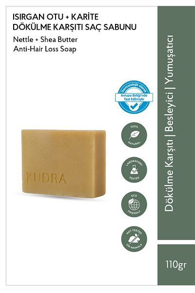 Kudra Anti-Shedding Hair Soap I Nettle Extract Natural Soap