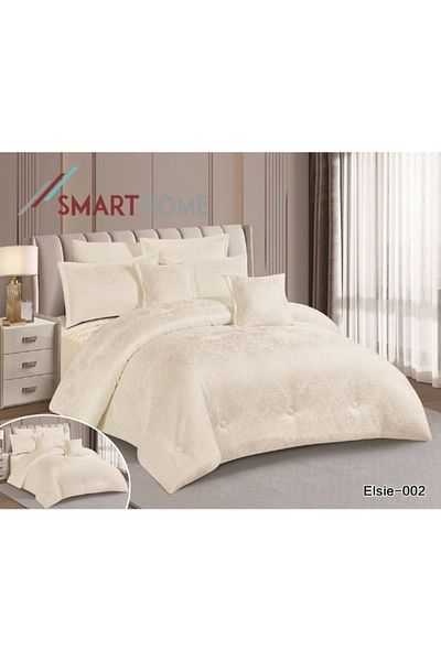 smart home Embroidered two-sided comforter set, two-sided mattress, consisting of 8 pieces, 8-piece comforter