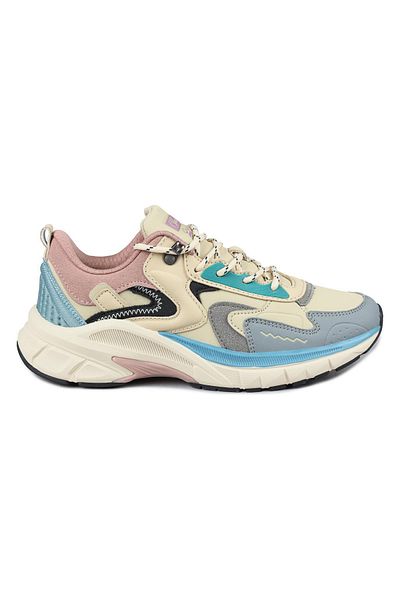 Jump 30866 Beige - Gray Women's Sneaker Casual Sneakers