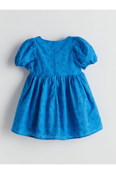 LC Waikiki LCW Kids Kare Yaka Kız Çocuk Dantel Elbise