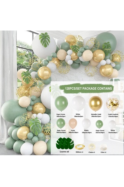 Choice كما هو موضح في الصورة مجموعة قوس بالونات الليزر الأخضر لحفلات السفاري ...