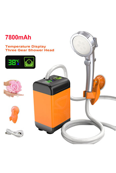 Choice مضخة دش تخييم خارجية من النوع 1 بقوة 7800 مللي أمبير في الساعة مع شاشة...