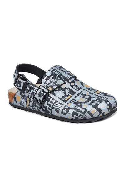 Jump 50025 Sandale pentru copii unisex cu model negru cu cataramă dublă