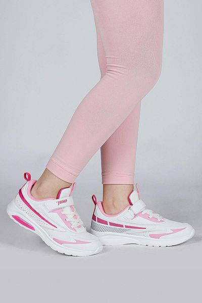 Jump 30007 White - Fuchsia Girl's Sneaker Casual Sneakers