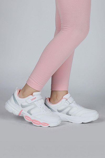 Jump 30037 White - Pink Girl's Sneaker Casual Sneakers
