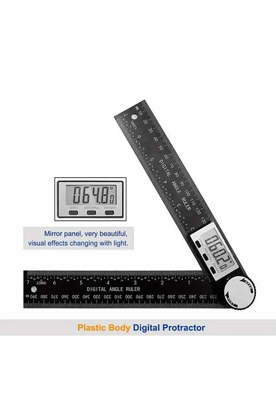 Choice black 1 PC 2 in 1 Digital Angle Detector Scale Suitable for Woodworking Measurement Tools High Accur