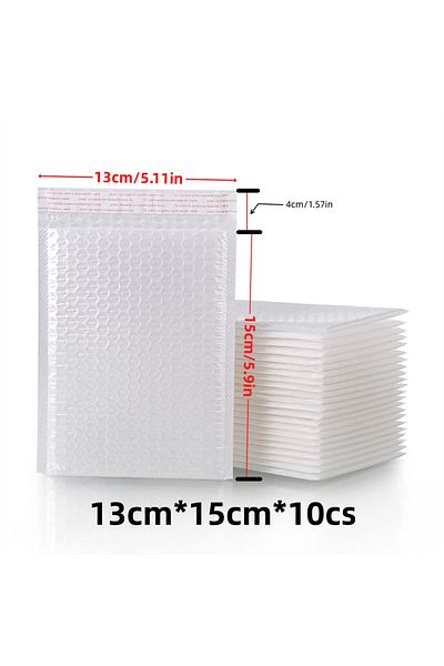 Choice WHITE 10Pcs/Set 13x15 hite Self-adhesive Waterproof Bubble Bag Small Business Mailing Package Waterp