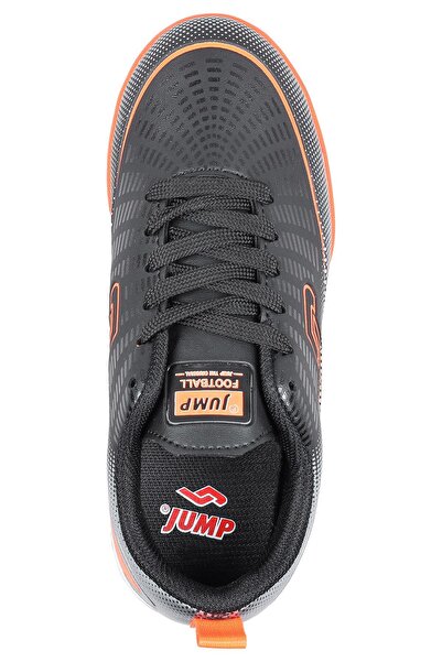 Jump 30255 Siyah - Turuncu Çocuk Halı Saha Krampon Futbol Ayakkabısı
