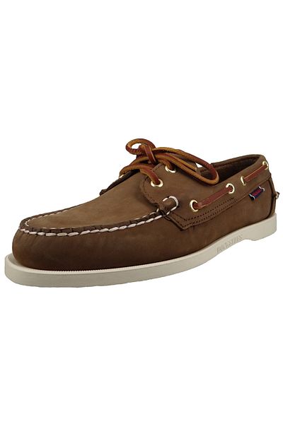 Sebago Herren Segel-/Bootsschuhe Halbschuhe Docksides 7000GA0 Braun 901 Dk. Braunes Leder