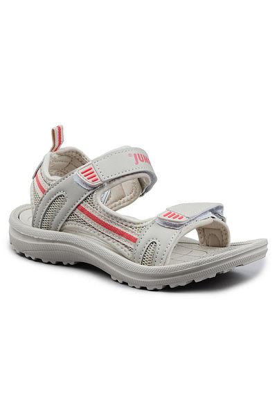Jump 30068 Bej - Roz somon Sandale de zi cu velcro pentru fete