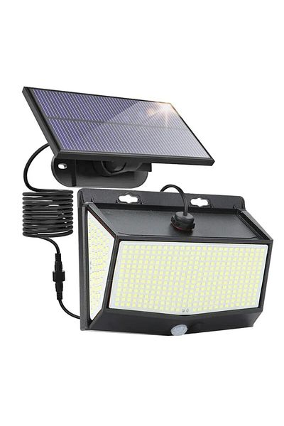 Choice 468LED-سبليت 468 LED ضوء شمسي مستشعر حركة الإنسان IP65 مقاوم للماء إضاءة خارجية أوتوماتيكية حديقة