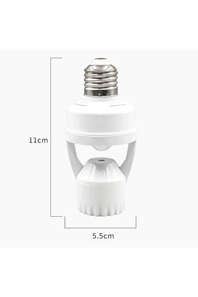 GGBEE Motion Sensor Led Lamp Base E27 E26 Socket Converter AC 85-265V Light Bulb Holder Adapter Switch ...