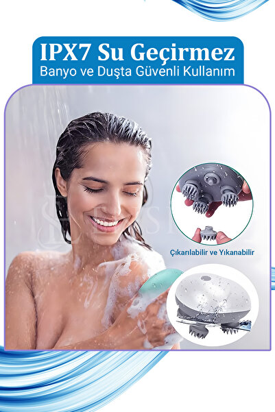 Mega Plus Baş Saç Yüz Vücut Masaj Aleti Çok Fonksiyonlu Saç Derisi Sağlık Bakımı İçin Saç Masaj Aleti