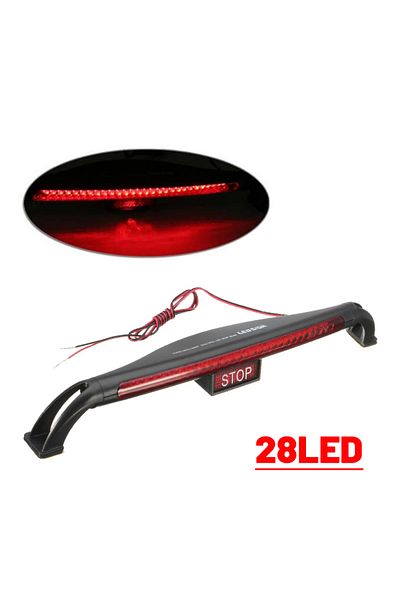 Choice 28LED 12V Car Third Brake Lights Bar Rear Parking Signal Lamp Universal 28 LED Truck High Mount Stop