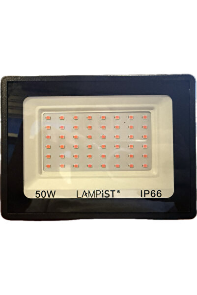 Lampist 50 Watt Led Projektör KIRMIZI RENK