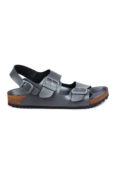 Jump 50015 Double Buckle Gray Daily Men's Sandals