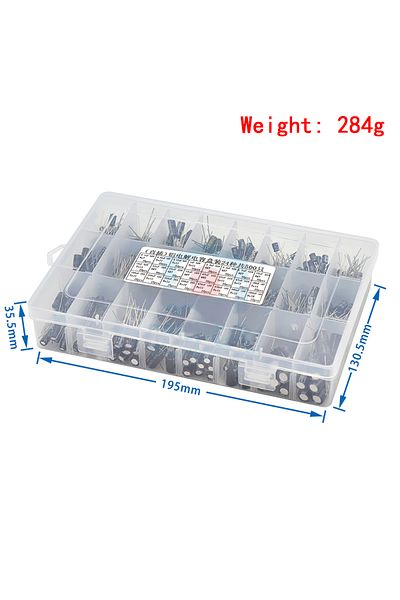 Si Tai&SH 500Pcs/lot 0.1UF-1000UF 24Values Aluminum Electrolytic Capacitors 10-50V mix Electrolytic capacit...