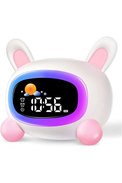 Choice Rabbit Alarm Clock for Kids Ok to Wake Children with Sleep Training and Sound Machine Birthday Gift