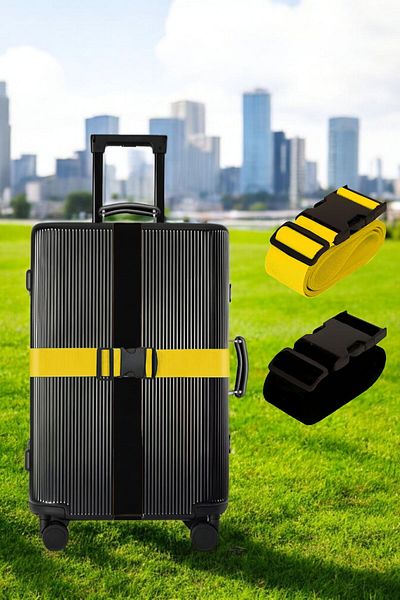 Evene Suitcase Belt Suitcase Belt Suitcase Lock Suitcase Lock Black Yellow Color