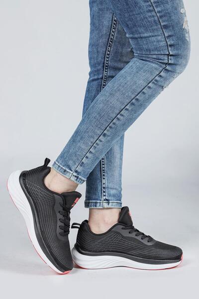 Jump 29828 Black - Salmon Pink Women's Sneaker Casual Sneakers