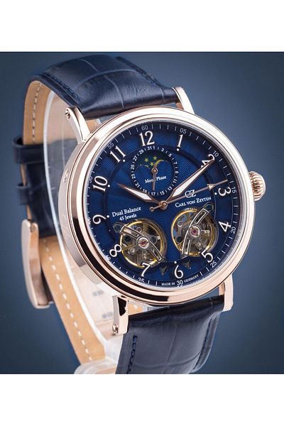 Carl Von Zeyten Cvz0054Bl 45mm Limited Edition 1351\2999 Automatic Men's Wristwatch