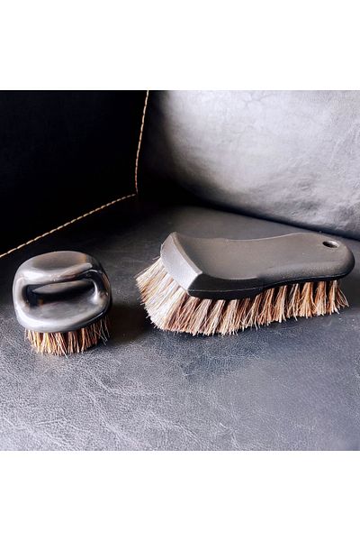 Choice Horsehair Brush Set Auto Leather Cleaning Brush Set Genuine Horsehair Detailing Brush Car Detail Cle