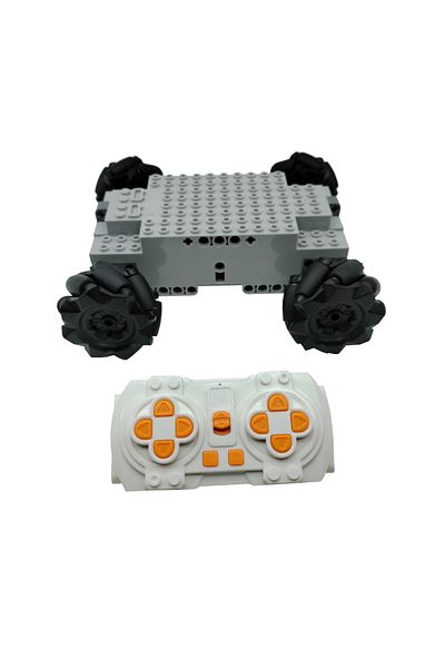Choice RC Mecanum Technical MOC EV3 Mecanum Wheels 4WD electric building block RC Vehicle Universal Omnidir
