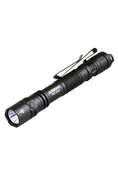 Choice rechargeable battery Black-6500k-TN ACEBEAM TAC 2AA LED flashlight 1600 lumen 181 meters portable ED