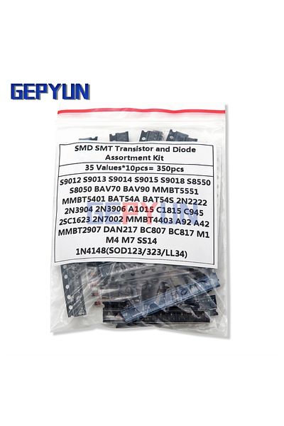 Choice 35values*10PCS=350PCS SMD SMT igmopnrq Transistor and Diode Assortment Kit